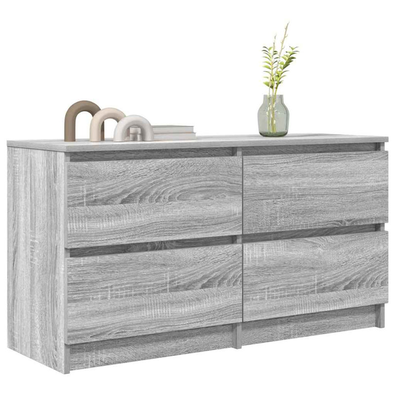 TV Cabinet 100X35x54 Cm Engineered Wood, Grey Sonoma