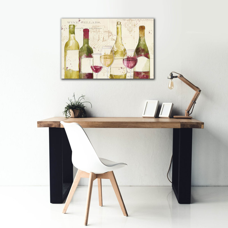 Art mural sur toile 40 "x 26", "Chateau Winery 1 No Words" par Winston Porter