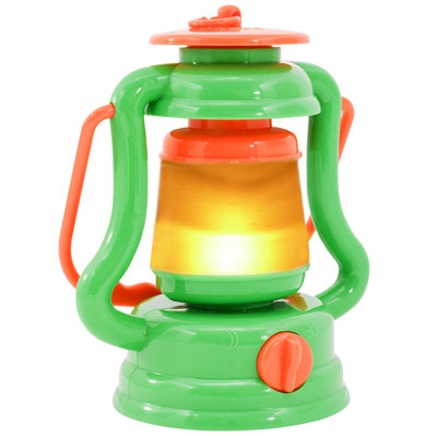 Nature Bound: Lantern - 6" Green & Orange Toy Camping Accessory, Handheld Night Light, Wild-Life Nature Sounds, In-Outdoor Exploration Play, Kids 3+