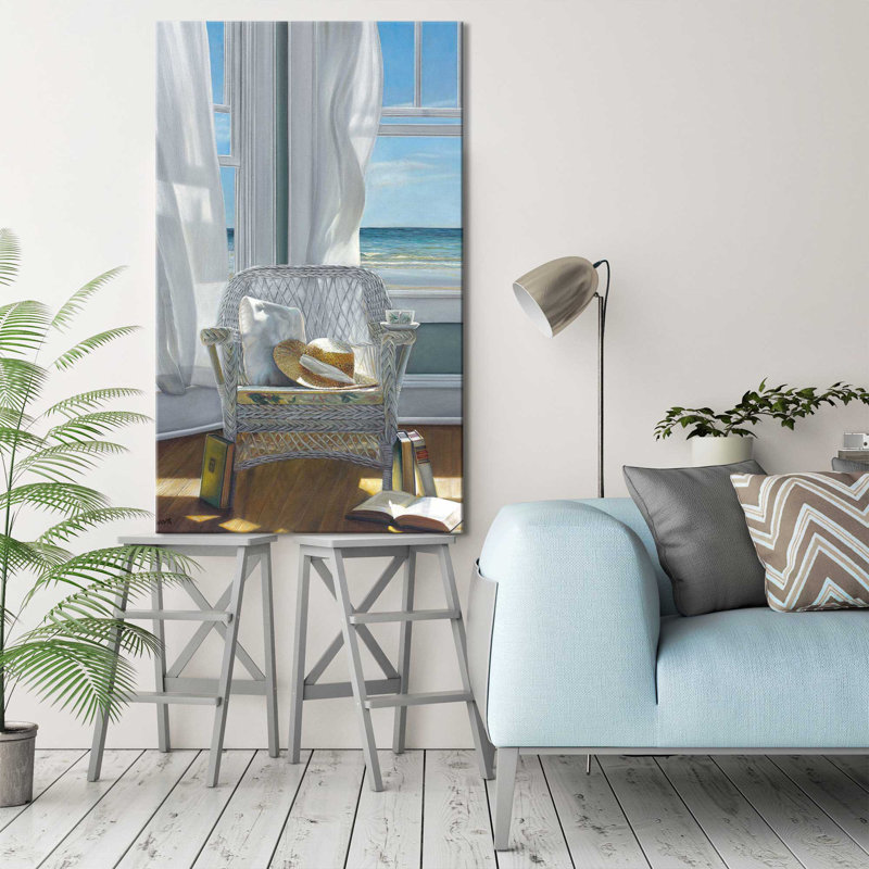 Gentle Reader par - Peinture, Toile tendue, H 60 po x l 36 po x P 1,5 po