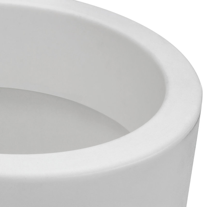ECOBO Eco-Friendly Round Pot Planter, VicenzaIndoor/Outdoor use,Four Season Use, 28" H x 15.5" W x 15.5" D, White
