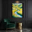 Aquarelle, paysage 23, art mural sur toile brune-1252467045