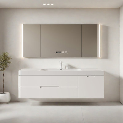 Modern simple and light luxury bathroom cabinet