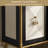 Velora Modern Luxury Geometric Carved Sideboard Cabinet with Storage, 3-Door Credenza for Living Room, Dining Room