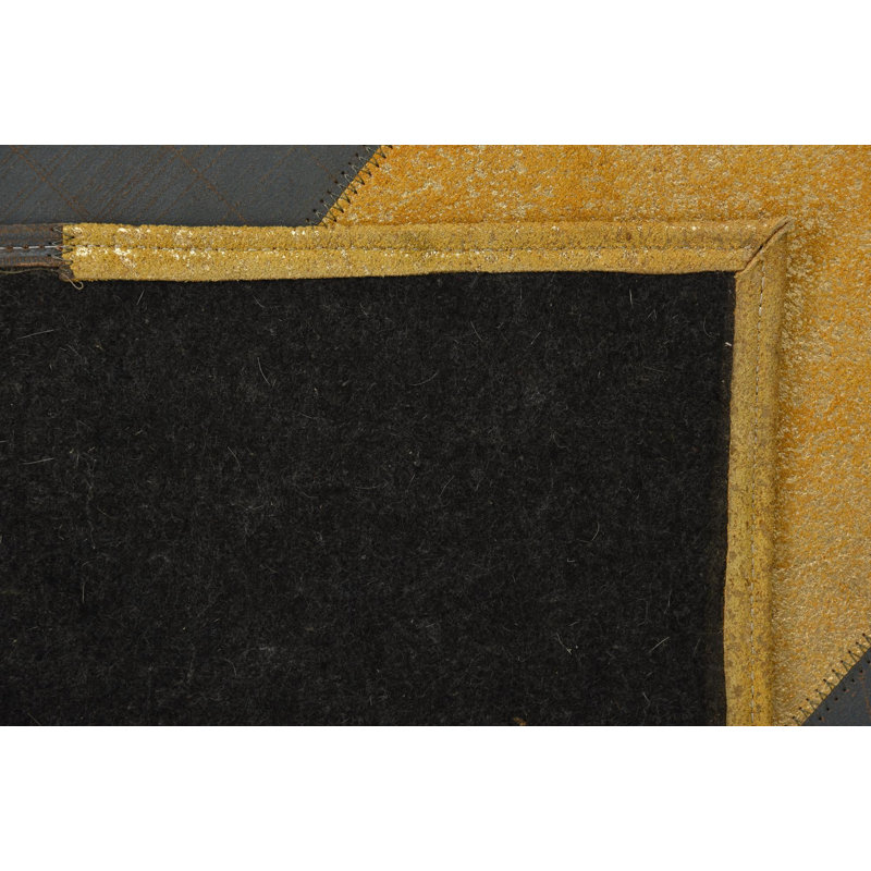 Tapis jaune et gris Juliana