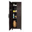 Très grande armoire de rangement espresso à 4 tablettes-151255550-155221242