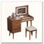 Ensemble coiffeuse 39 "rétro avec miroir DEL