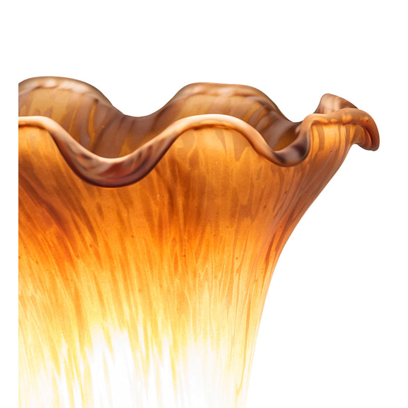 7" Victorian Candle/Pk, Amber