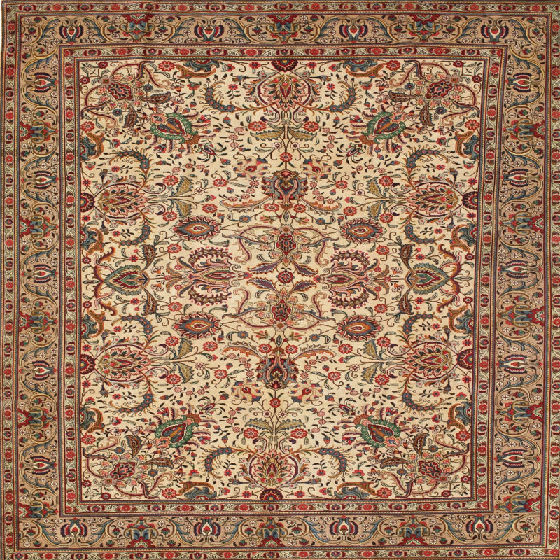 Oriental Indoor Rug, Square 4'