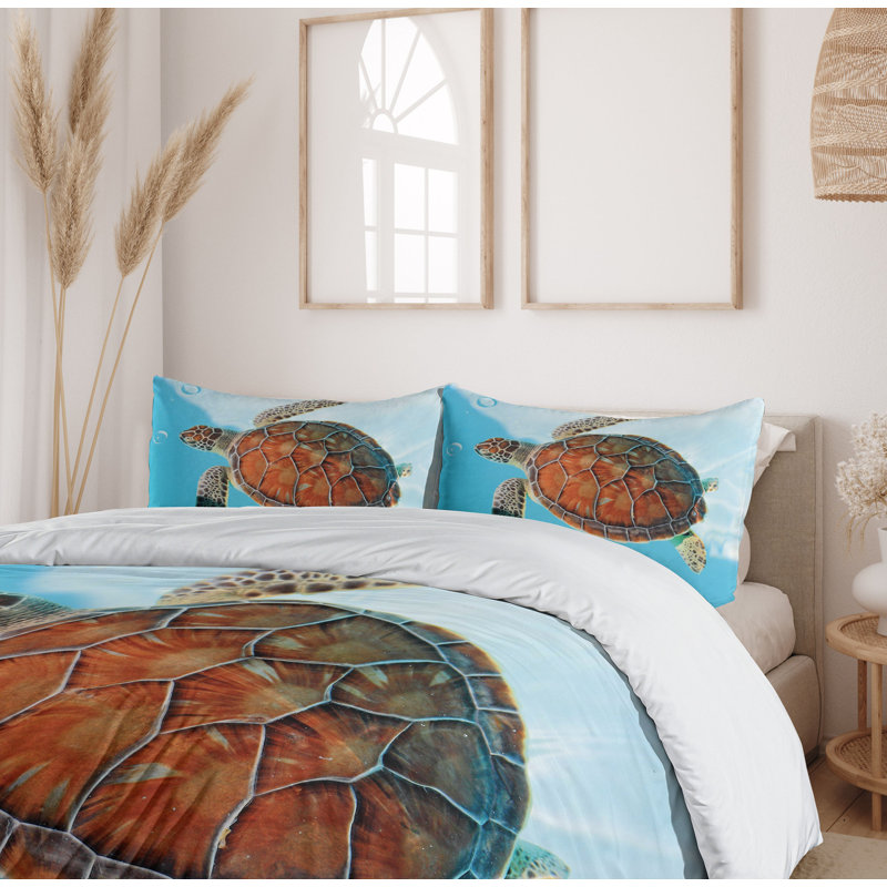 Coastal Polyester Duvet Cover, Queen