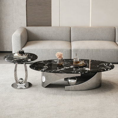 Table basse italienne en marbre minimaliste