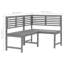 Brileigh Solid Wood Acacia Outdoor Bench