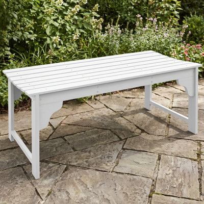 Outdoor Bench, Wooden Garden Bench, Curved Seat Front Porch Bench