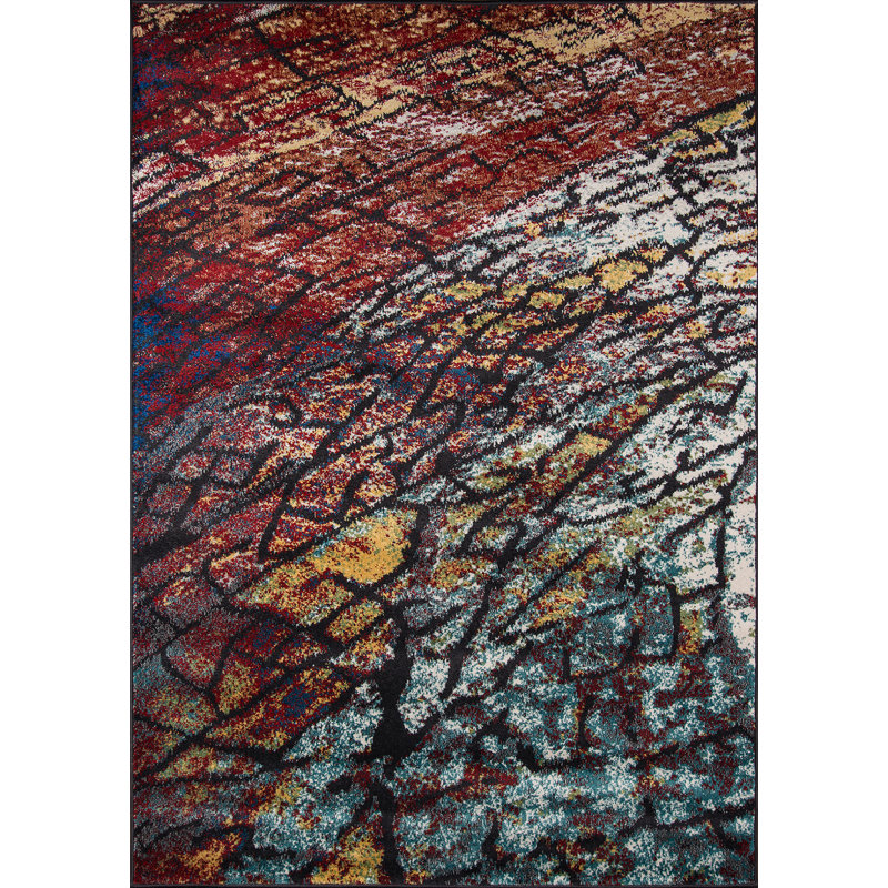 Khalil Abstract Indoor Rug, Rectangle 3'11" x 5'7"