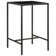 Patio Bar Table and Stools with Cushions Poly Rattan