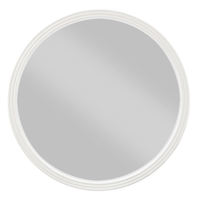 Carena Gray Round Mirror