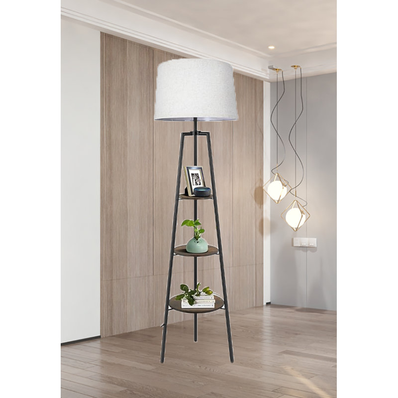 Support de lampe trépied, Bronze