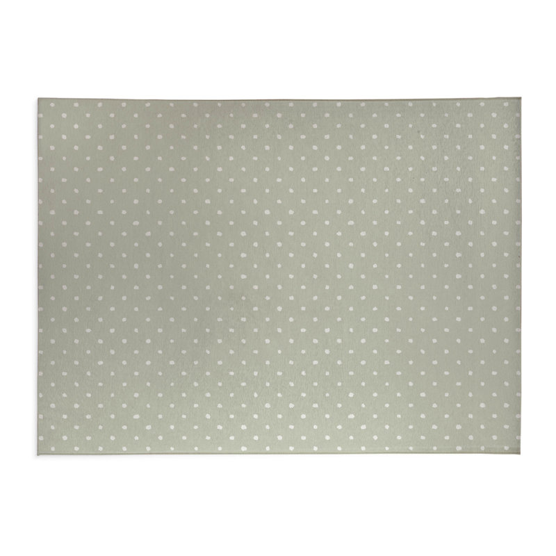 Tapis de cuisine léger antidérapant Leo, Vert clair, Rectangle 4pi x 6 pi