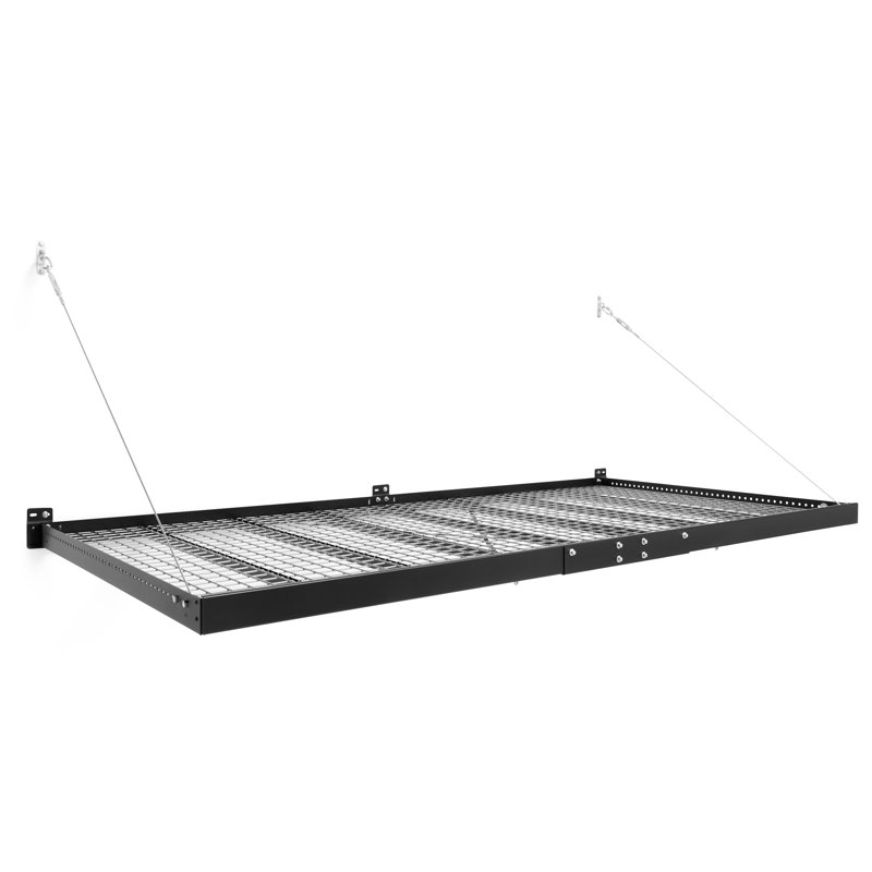 Étagère de rangement H 57 po x l 96 po x P 48 po, Noir
