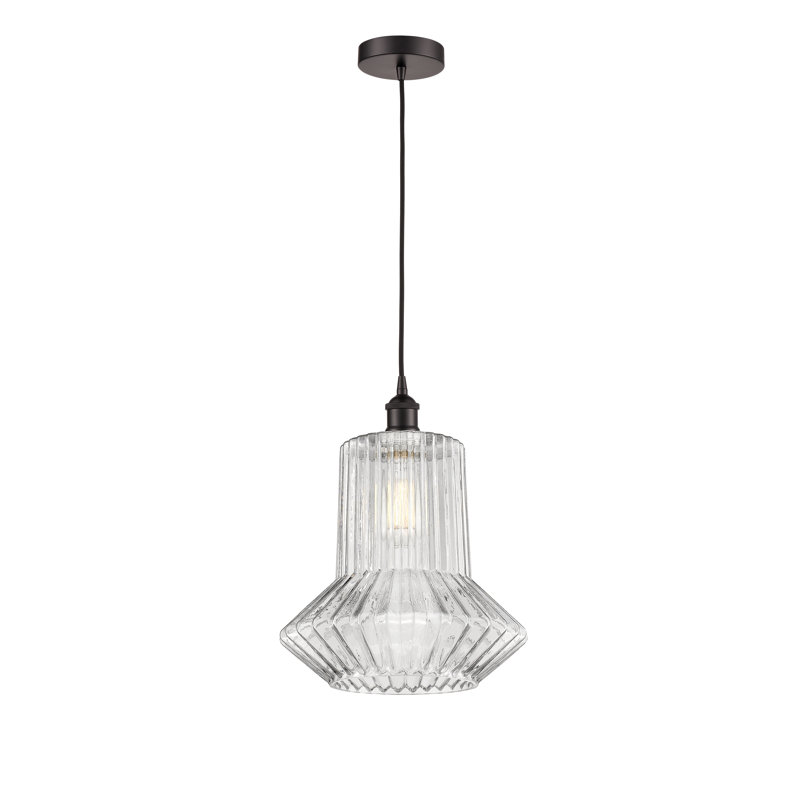 Luminaire suspendu simple à 1 lumière Boalsburg, Bronze huilé