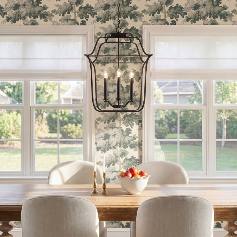 Lark 6-Light Chandelier, Royal Ebony, 4, 20" H x 14" W x 14" D