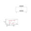 Table basse avec rangement ouvert et roulettes