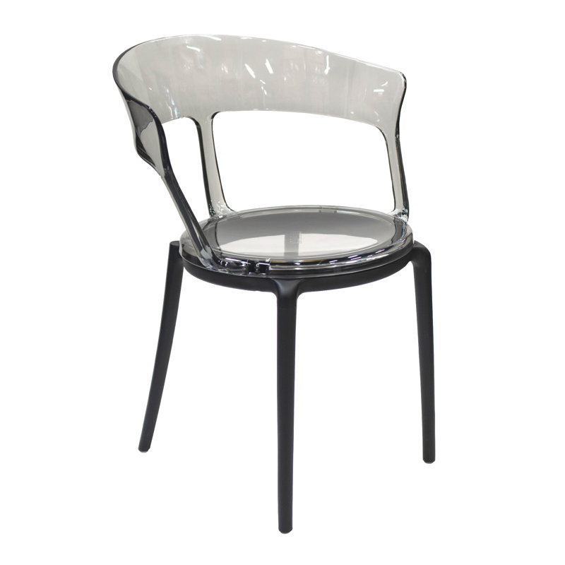 Alberte 18'' H Stacking Armchair, Clear