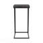 Table d'appoint rectangulaire rustique avec cadre noir sable