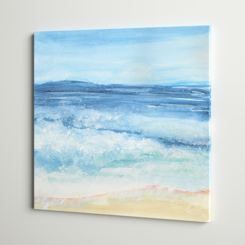 «Coastal III» par Chris Paschke, reproduction d'art sur toile tendue, H 36 po x l 36 po