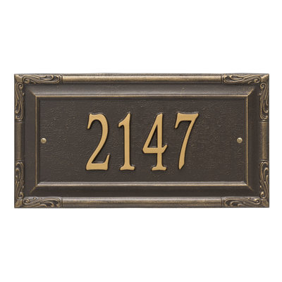 Plaque d'adresse murale 1 ligne personnalisée Gardengate