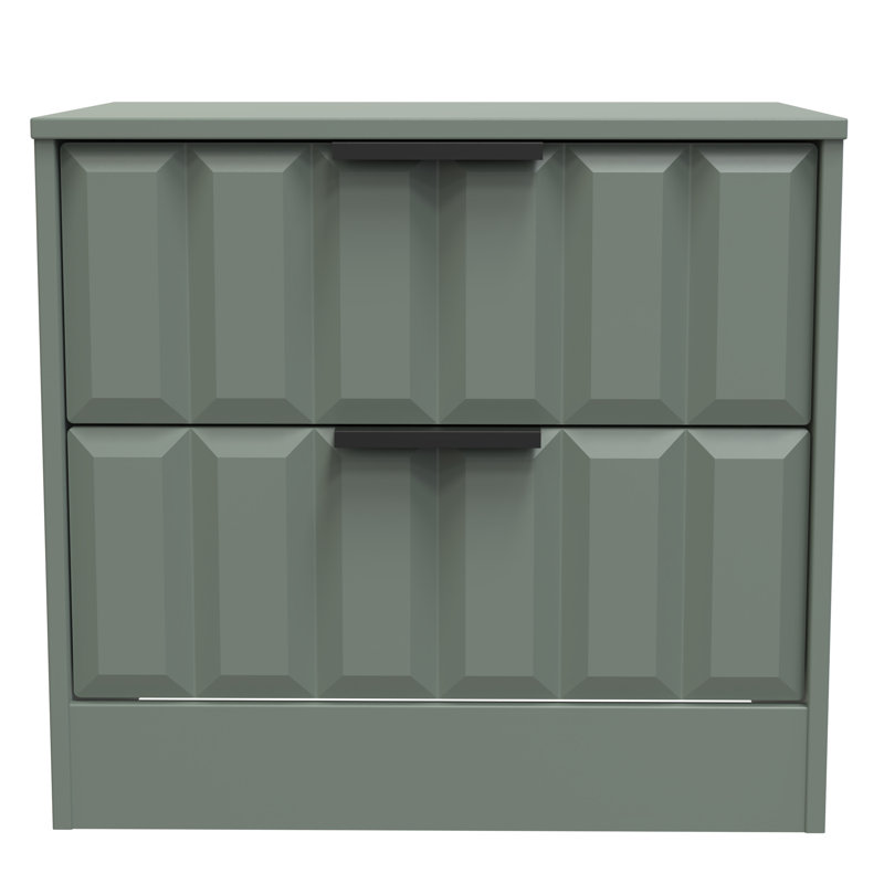Besian 58cm W Manufactured Wood Bedside Table, Reed Green