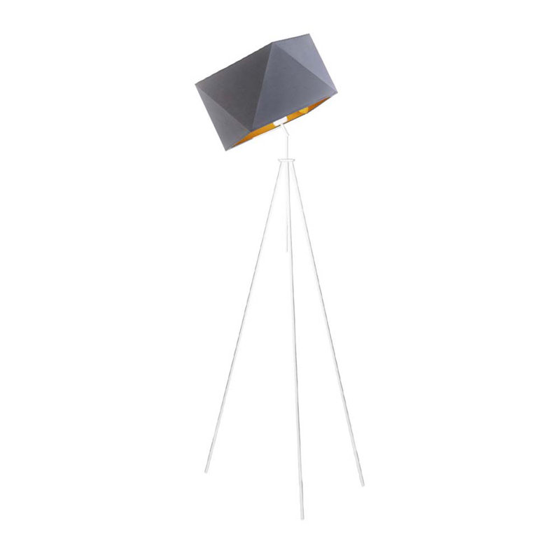 Fite 142cm Tripod Floor Lamp, Grey, White