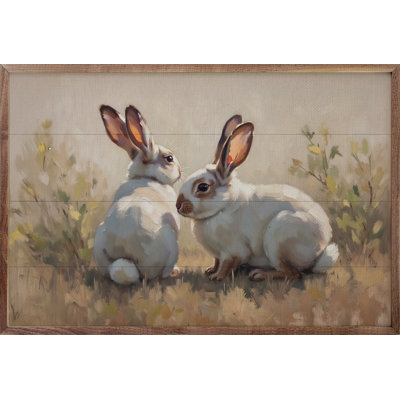 Two White Bunnies