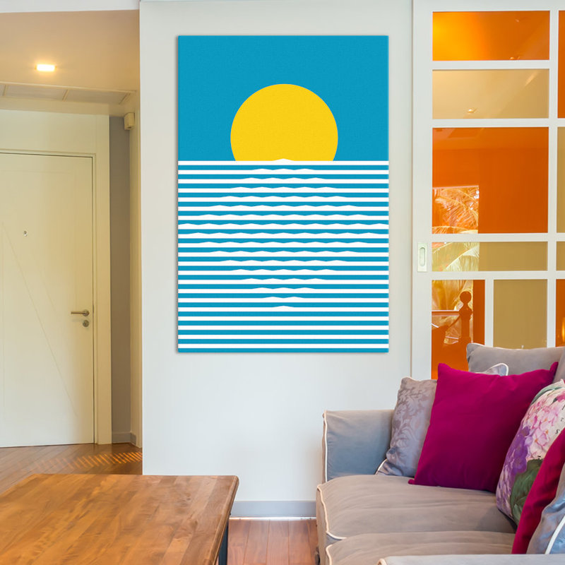 « lever », impression sur toile tendue, H 40 po x l 26 po x P 1,5 po, Pas de tapis, Toile tendue