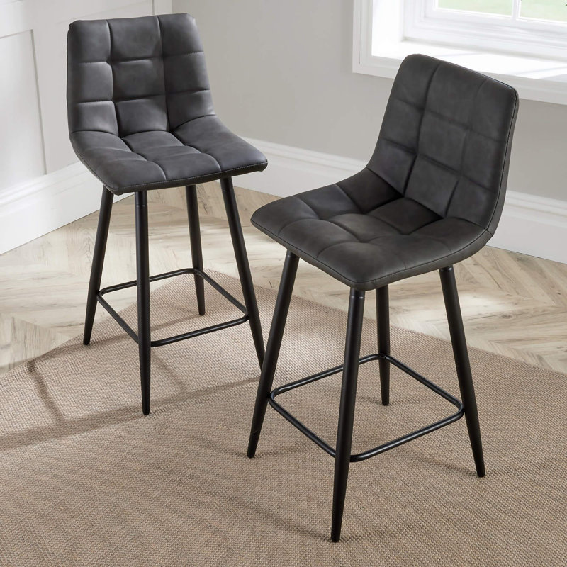 Arquilla 80cm Padded Tall Bar Stool Pair