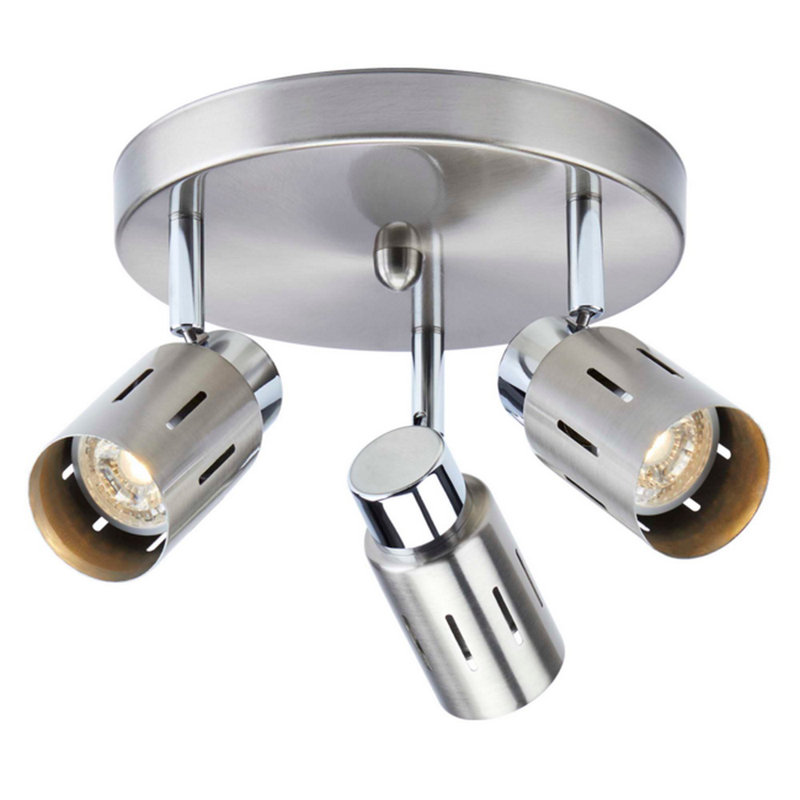9'' 3 -Light Track Track Kit with Dimmable and Adjustable Head