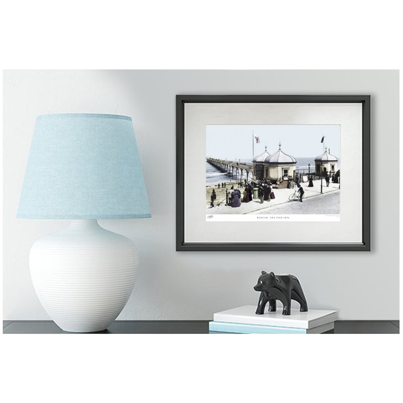 Redcar, The Pier 1896 - Single Picture Frame Print, 45cm H x 60cm W x 2.3cm D