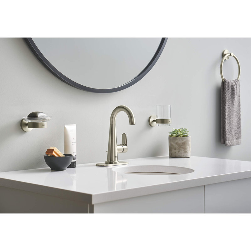 Essentials Tumbler Holder, Brushed Nickel Infinity