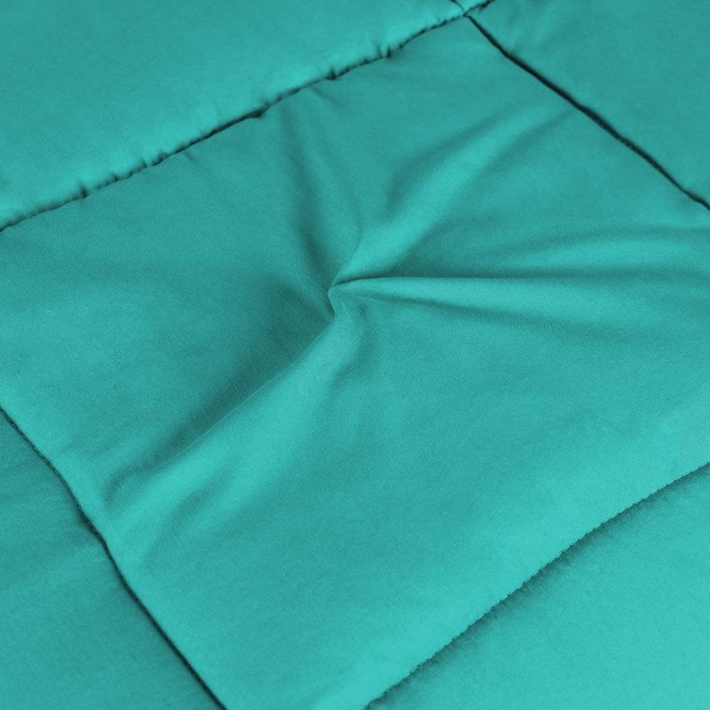 Superior Turquoise Full Reversible Microfiber Comforter