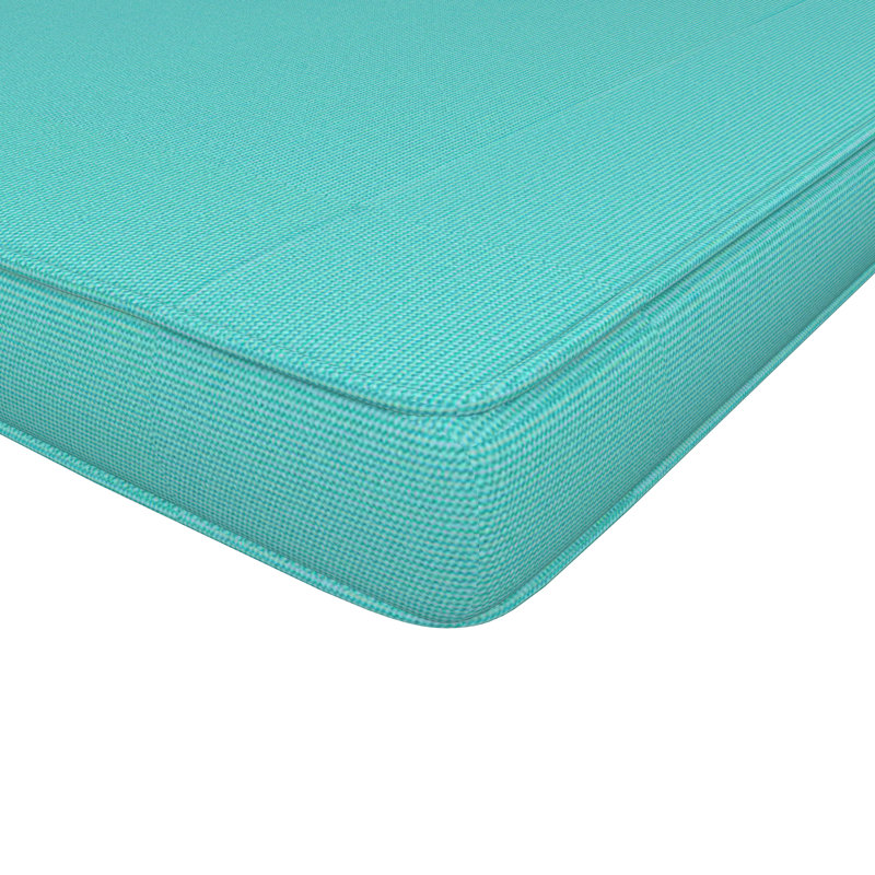 Coussin de banc intérieur / extérieur Sunbrella®, 3 po d'épaisseur, L 40 po x P 17 po, Sunbrella® Canvas Aruba