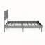Base de lit tapissier grand format avec tête de lit, aucun sommier requis, rangement sous le lit 14 po-221993683