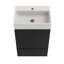 Meuble-lavabo 20 po rayé noir mat SANS lavabo, armoire de salle de bain autoportante pour salle de bain moderne-1494422573
