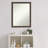 Whiskey Brown Rustic Wood 26.25 x 20.25 in. Bathroom Vanity Non-Beveled Wall Mirror-1524840839
