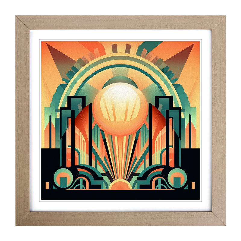 Sunrise No.11 - Framed Print, Oak