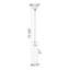 Luminaire suspendu cylindrique 3 "E26 3", verre transparent 18 "-1104787793-1104787785