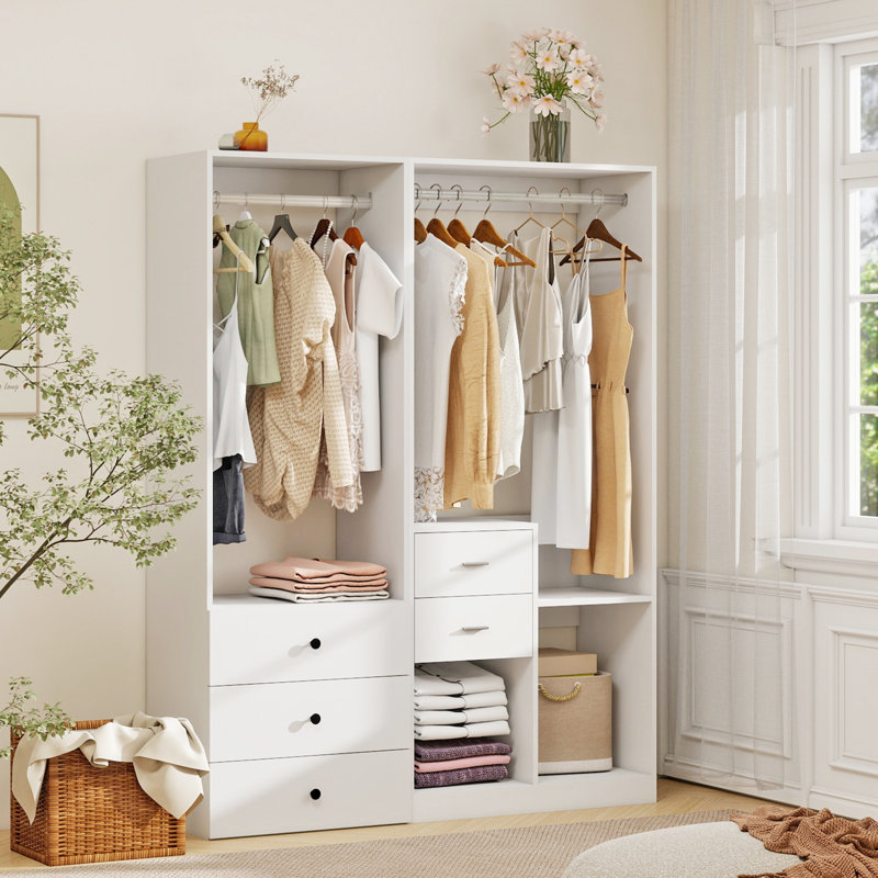 55.12"W Closet System with Drawers