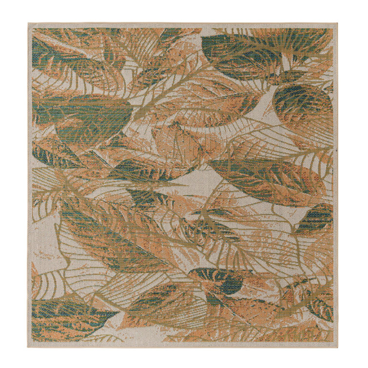Trevin Floral Machine Woven Indoor Outdoor Area Rug 