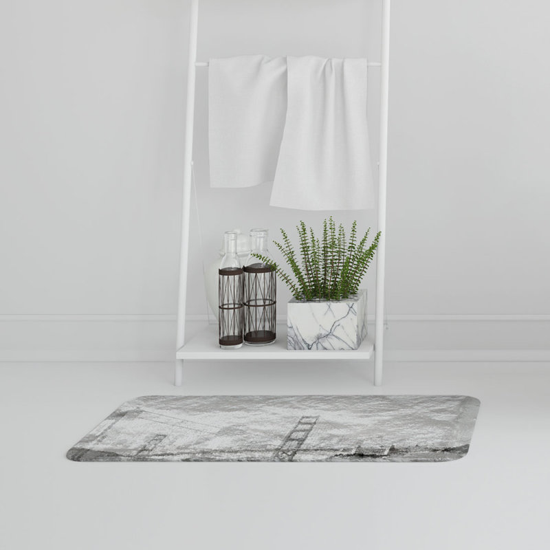 Waltraud Memory Foam Non-Slip Bath Mat
