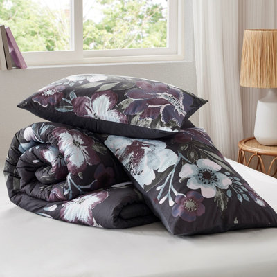Ensemble d'édredon à imprimé floral 3 pièces Gracie Mills Gia