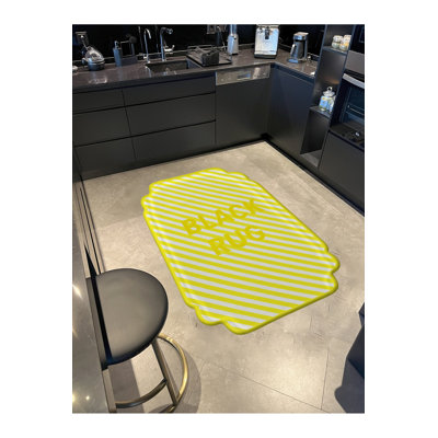 Tapis tissé à rayures crème Mosso